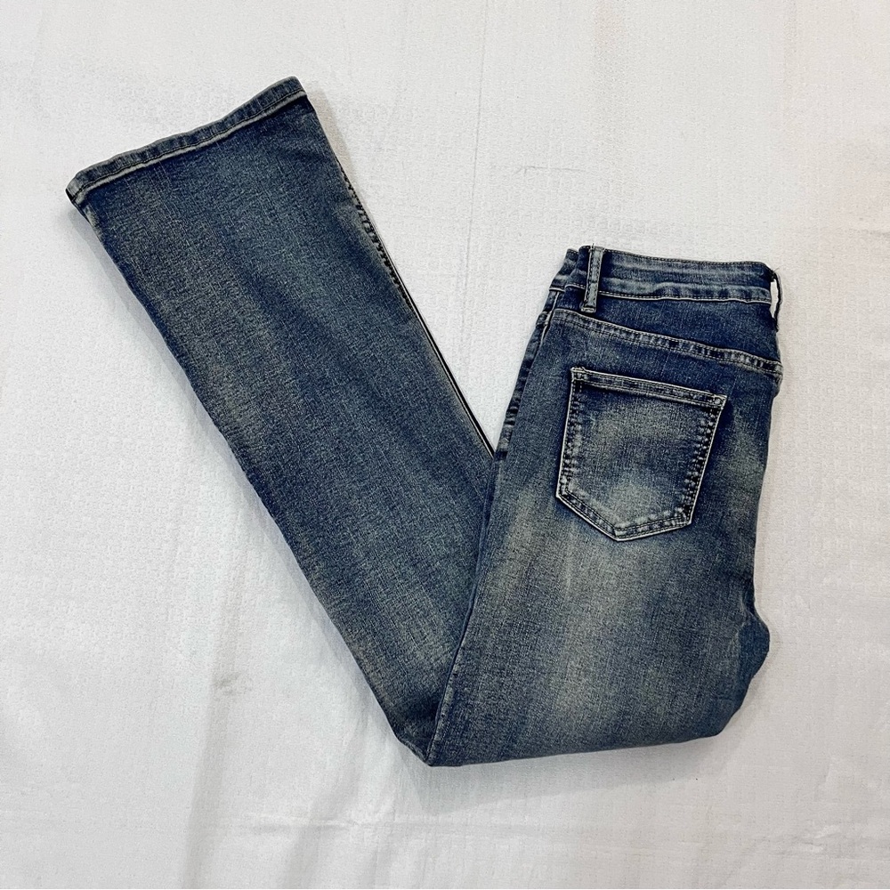 SHEIN Dark Blue Flare Jeans size large - Picture 3 of 5